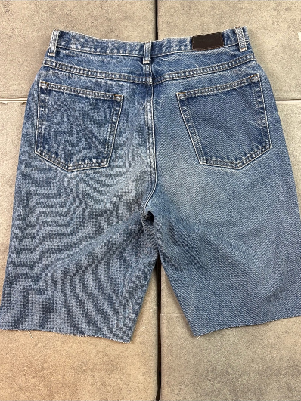 Vintage 90s ll bean light wash denim shorts jorts